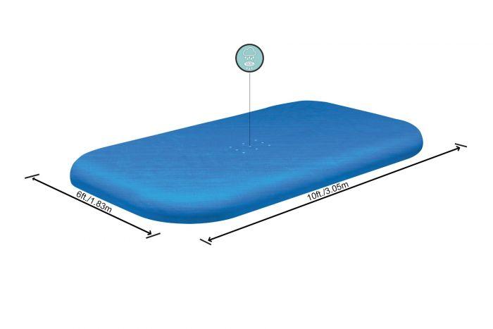 Bestway Medence takaró fólia 262 x 175 cm - Szögletes felfújható medencéhez 